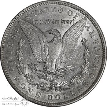 سکه یک دلار 1890 مورگان - MS61 - آمریکا