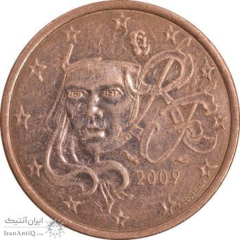 سکه 5 یورو سنت 2009 جمهوری پنجم - EF45 - فرانسه