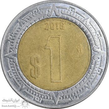 سکه 1 پزو 2016 ایالات متحده - AU50 - مکزیک