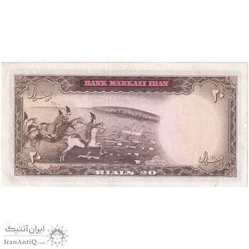 اسکناس 20 ریال (آموزگار - سمیعی) - تک - AU55 - محمد رضا شاه اسکناس 20 ریال (آموزگار - سمیعی) - تک - AU55 - محمد رضا شاه