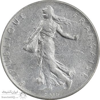 سکه 1 فرانک 1960 جمهوری پنجم - EF45 - فرانسه