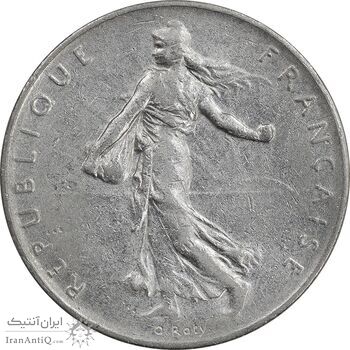 سکه 1 فرانک 1960 جمهوری پنجم - EF45 - فرانسه