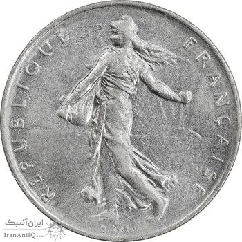 سکه 1 فرانک 1970 جمهوری پنجم - AU55 - فرانسه
