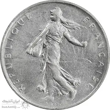 سکه 1 فرانک 1970 جمهوری پنجم - AU55 - فرانسه
