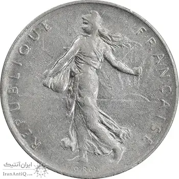سکه 1 فرانک 1970 جمهوری پنجم - EF45 - فرانسه