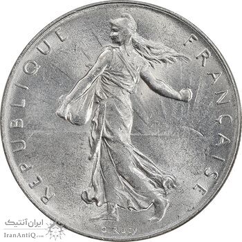 سکه 1 فرانک 1973 جمهوری پنجم - MS62 - فرانسه