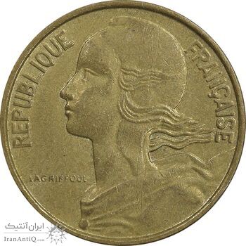 سکه 10 سانتیم 1963 جمهوری کنونی - ماریان - EF45 - فرانسه
