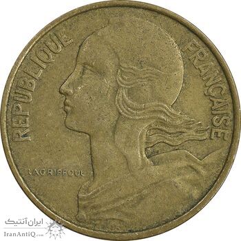 سکه 10 سانتیم 1963 جمهوری کنونی - ماریان - EF45 - فرانسه