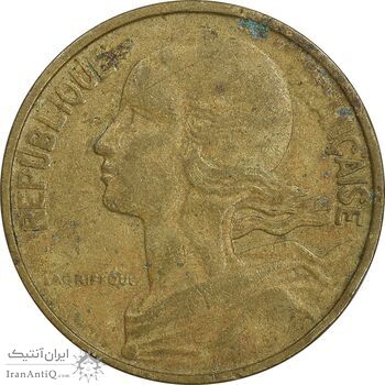 سکه 10 سانتیم 1963 جمهوری کنونی - ماریان - EF40 - فرانسه