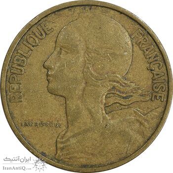 سکه 10 سانتیم 1963 جمهوری کنونی - ماریان - EF40 - فرانسه