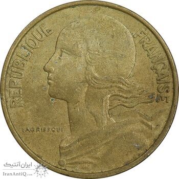 سکه 10 سانتیم 1964 جمهوری کنونی - ماریان - EF45 - فرانسه
