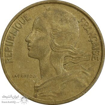 سکه 10 سانتیم 1967 جمهوری کنونی - ماریان - EF45 - فرانسه