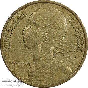 سکه 10 سانتیم 1967 جمهوری کنونی - ماریان - EF45 - فرانسه
