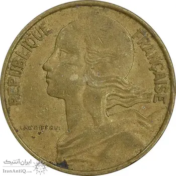سکه 10 سانتیم 1967 جمهوری کنونی - ماریان - EF45 - فرانسه