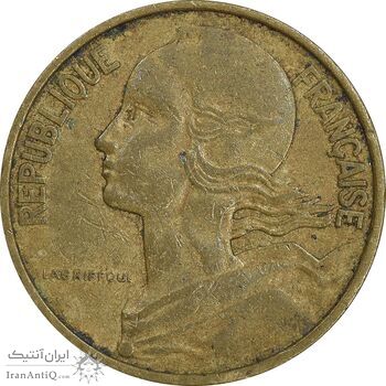 سکه 10 سانتیم 1963 جمهوری کنونی - ماریان - EF45 - فرانسه