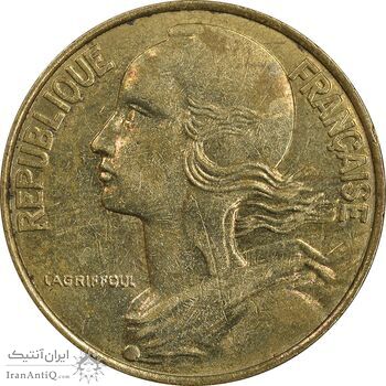 سکه 20 سانتیم 1997 جمهوری کنونی - ماریان - AU50 - فرانسه