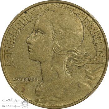 سکه 20 سانتیم 1984 جمهوری کنونی - ماریان - EF45 - فرانسه