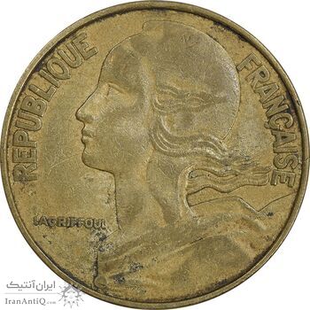سکه 20 سانتیم 1975 جمهوری کنونی - ماریان - EF45 - فرانسه