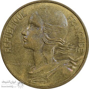سکه 20 سانتیم 1968 جمهوری کنونی - ماریان - AU55 - فرانسه