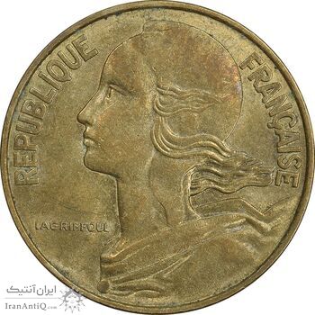 سکه 20 سانتیم 1968 جمهوری کنونی - ماریان - AU55 - فرانسه