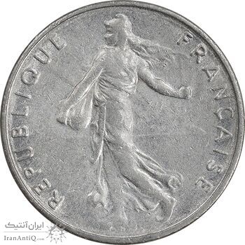 سکه 1/2 فرانک 1965 جمهوری کنونی - AU50 - فرانسه