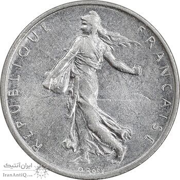 سکه 1/2 فرانک 1965 جمهوری کنونی - AU50 - فرانسه