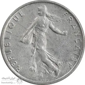 سکه 1/2 فرانک 1967 جمهوری کنونی - EF45 - فرانسه