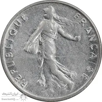 سکه 1/2 فرانک 1969 جمهوری کنونی - EF45 - فرانسه