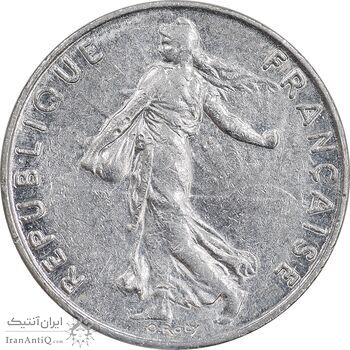 سکه 1/2 فرانک 1984 جمهوری کنونی - AU50 - فرانسه