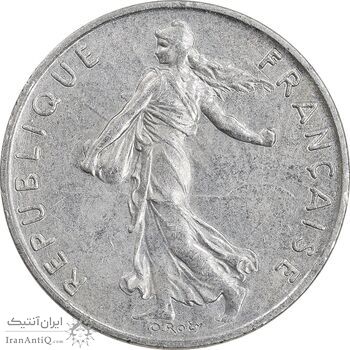 سکه 1/2 فرانک 2000 جمهوری کنونی - AU50 - فرانسه