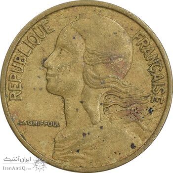 سکه 5 سانتیم 1966 جمهوری کنونی - ماریان - EF45 - فرانسه