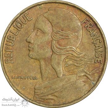 سکه 5 سانتیم 1971 جمهوری کنونی - ماریان - EF45 - فرانسه