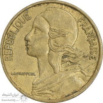 سکه 5 سانتیم 1971 جمهوری کنونی - ماریان - EF45 - فرانسه