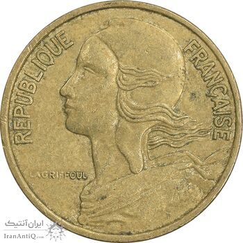 سکه 5 سانتیم 1987 جمهوری کنونی - ماریان - EF45 - فرانسه