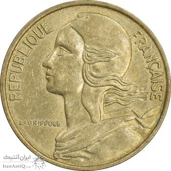 سکه 5 سانتیم 1996 جمهوری کنونی - ماریان - AU50 - فرانسه