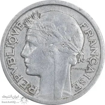 سکه 1 فرانک 1948 جمهوری چهارم - EF40 - فرانسه