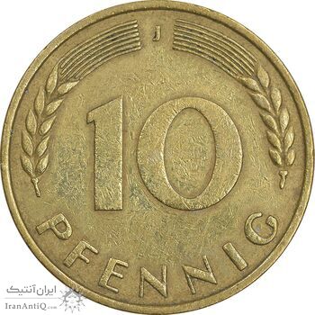 سکه 10 فینیگ 1969J جمهوری فدرال - EF45 - آلمان