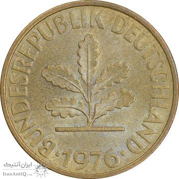 سکه 10 فینیگ 1976F جمهوری فدرال - MS61 - آلمان