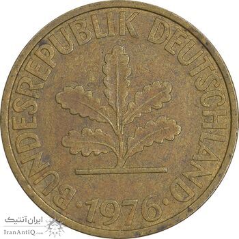 سکه 10 فینیگ 1973F جمهوری فدرال - EF45 - آلمان