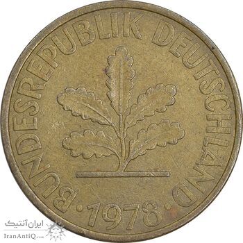 سکه 10 فینیگ 1978J جمهوری فدرال - EF45 - آلمان