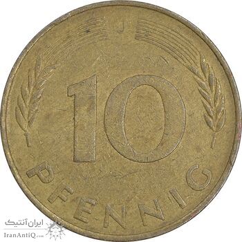 سکه 10 فینیگ 1978J جمهوری فدرال - EF45 - آلمان