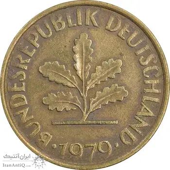 سکه 10 فینیگ 1979F جمهوری فدرال - EF40 - آلمان