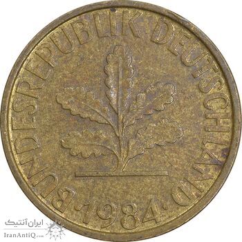 سکه 10 فینیگ 1984F جمهوری فدرال - EF45 - آلمان