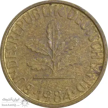 سکه 10 فینیگ 1984F جمهوری فدرال - EF45 - آلمان