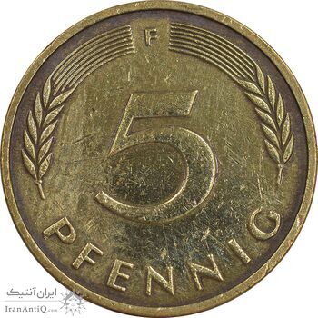 سکه 5 فینیگ 1994F جمهوری فدرال - EF45 - آلمان