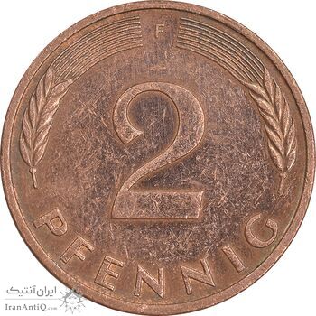 سکه 2 فینیگ 1982F جمهوری فدرال - EF45 - آلمان