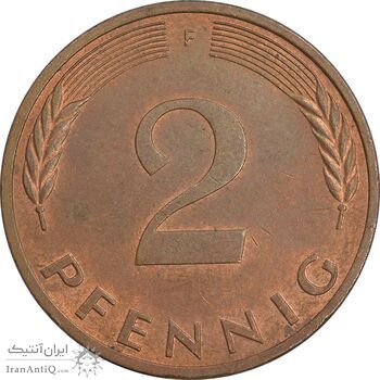 سکه 2 فینیگ 1981F جمهوری فدرال - AU55 - آلمان