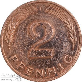 سکه 2 فینیگ 1978F جمهوری فدرال - EF45 - آلمان