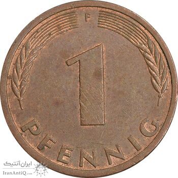 سکه 1 فینیگ 1982F جمهوری فدرال - EF45 - آلمان