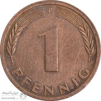 سکه 1 فینیگ 1984F جمهوری فدرال - EF45 - آلمان